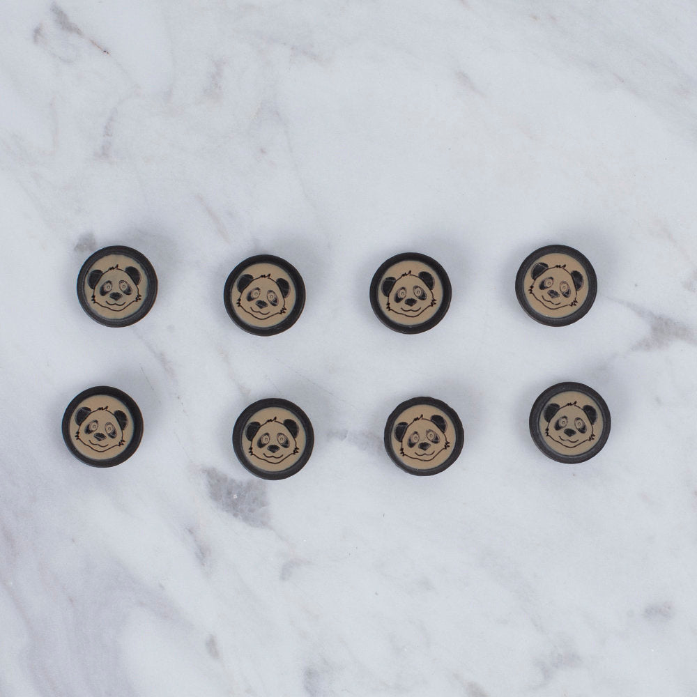 Loren Crafts 8'li Panda Şekilli Düğme - 0024